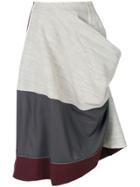 Comme Des Garçons Vintage 1998 Deconstructed Draped Skirt - Grey