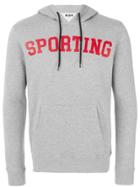 Msgm Sporting Print Hoodie - Grey