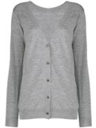 Prada Button-up Wool Cardigan - Grey