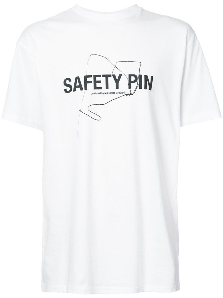 Midnight Studios - Safety Pin T-shirt - Men - Cotton - L, White, Cotton