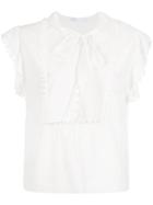 Nk Drawstring Blouse - White