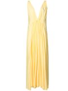Kalita - Clemence Maxi Dress - Women - Silk/cotton - S/m, Yellow/orange, Silk/cotton