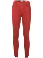 Frame Denim Le High Skinny Jeans - Red
