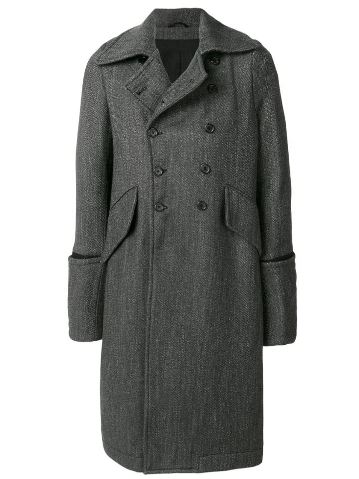 Ann Demeulemeester Double-breasted Coat - Grey