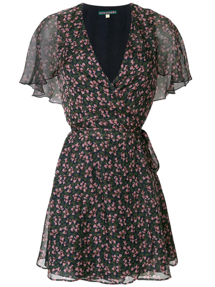 Alexa Chung Floral Print Wrap Dress - Multicolour
