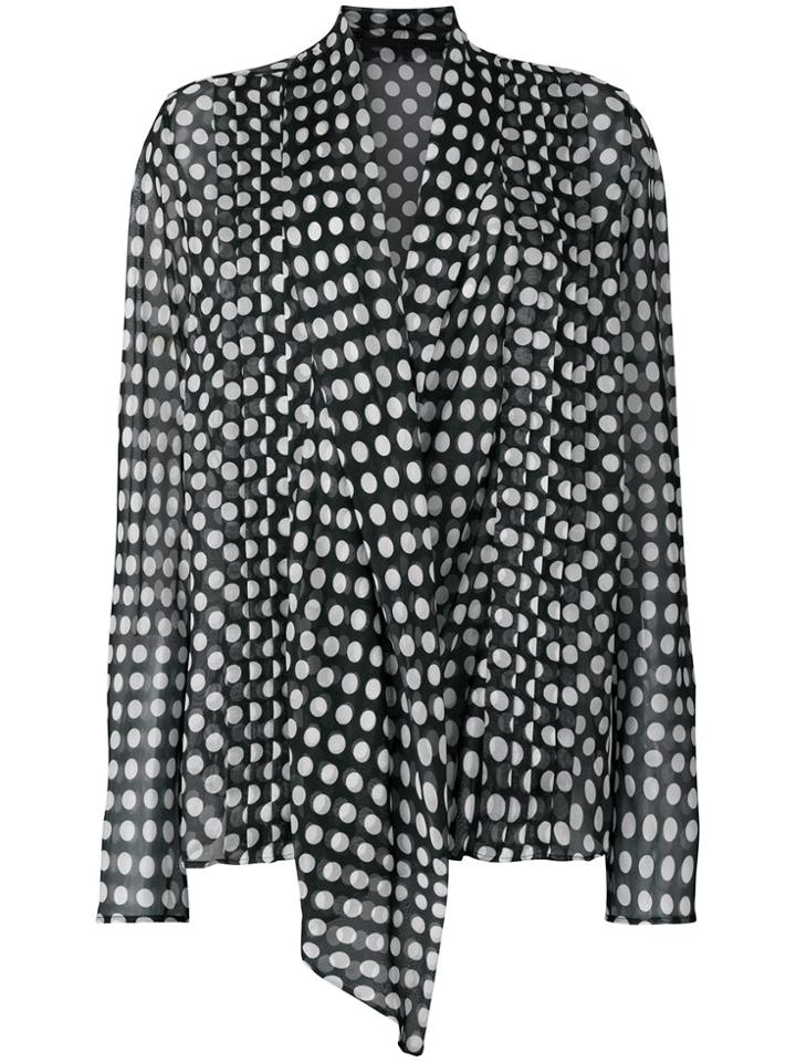 Haider Ackermann Polka Dot Print Blouse - Black