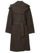 Lemaire Oversized Hooded Coat - Grey