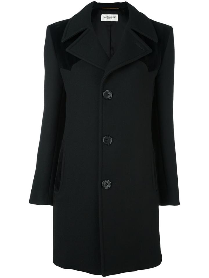 Saint Laurent Contrast Panel Coat