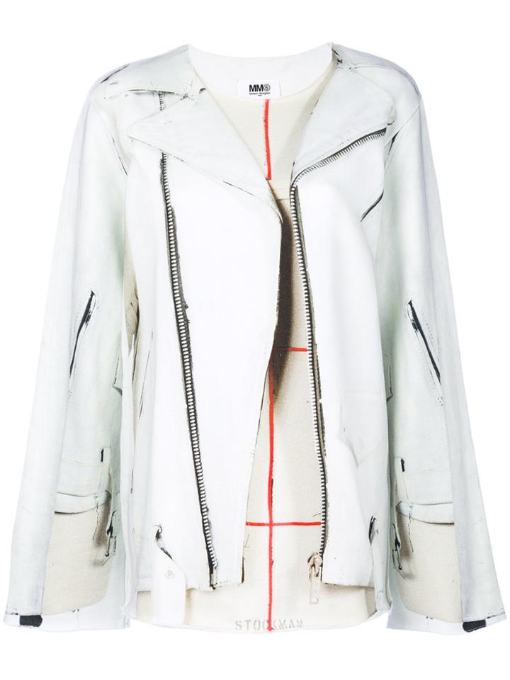 Mm6 Maison Margiela Embroidered Top - Nude & Neutrals