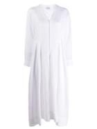 Aspesi Long-sleeve Flared Dress - White