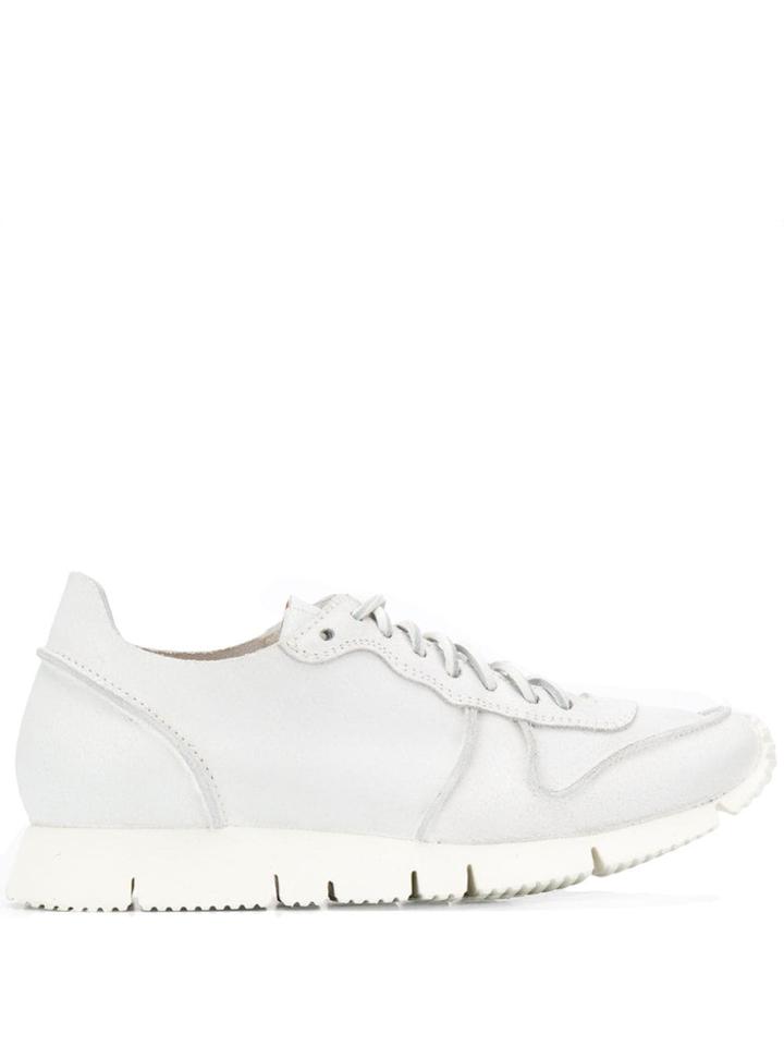 Buttero Reverse Stitch Sneakers - White