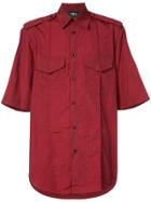 Yang Li Chest Pockets Shirt - Red