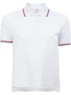 Thom Browne Mercerized Pique Polo Shirt - White
