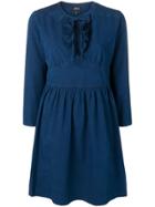 A.p.c. Tie Neck Dress - Blue
