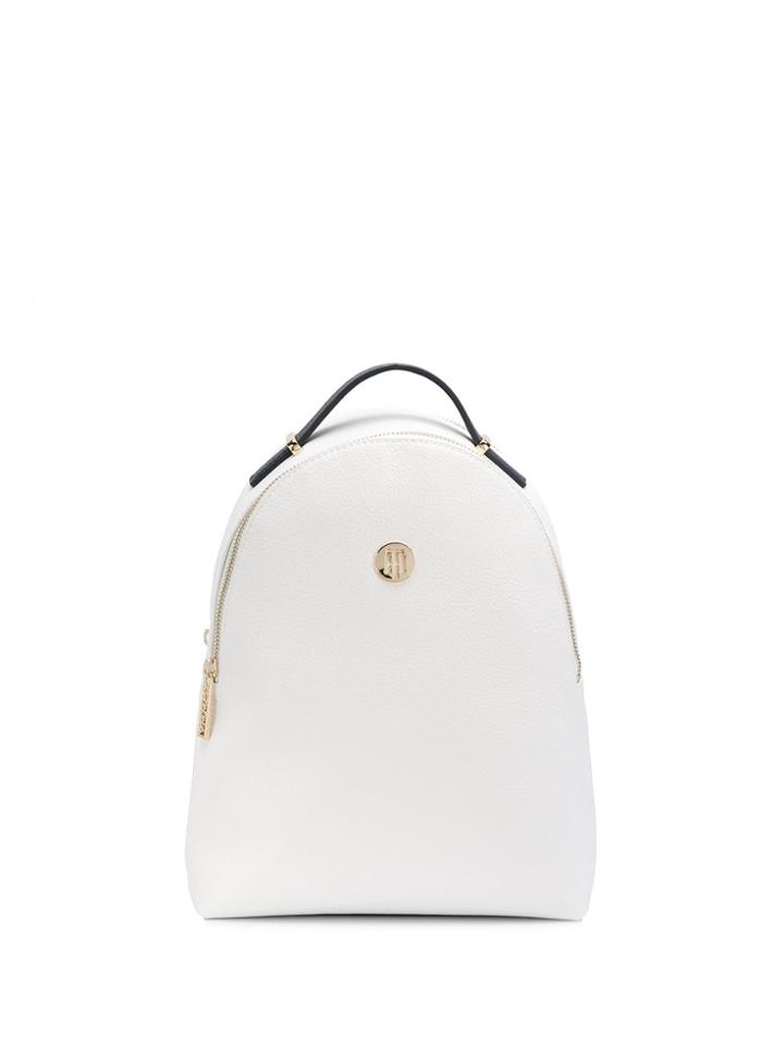 Tommy Hilfiger Logo Plaque Backpack - White