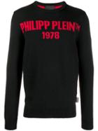 Philipp Plein Reversible Logo Print Jumper - Black