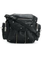 Alexander Wang Rose Studded Mini Marti Backpack - Black