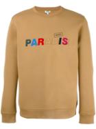 Kenzo - Paradise Slogan Sweatshirt - Men - Cotton/polyester/spandex/elastane/viscose - L, Brown, Cotton/polyester/spandex/elastane/viscose