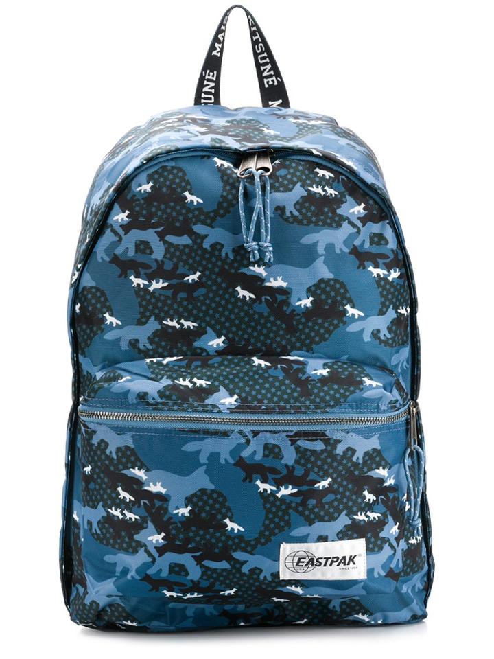 Maison Kitsuné Maison Kitsuné X Eastpack Out Of Office Backpack - Blue