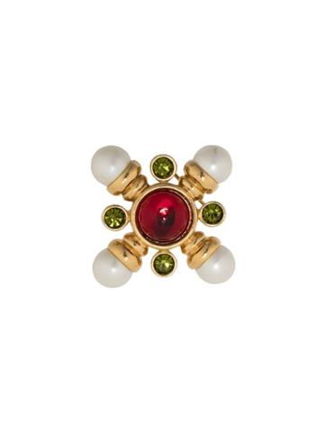 Susan Caplan Vintage 1980's Avon Brooch - Gold