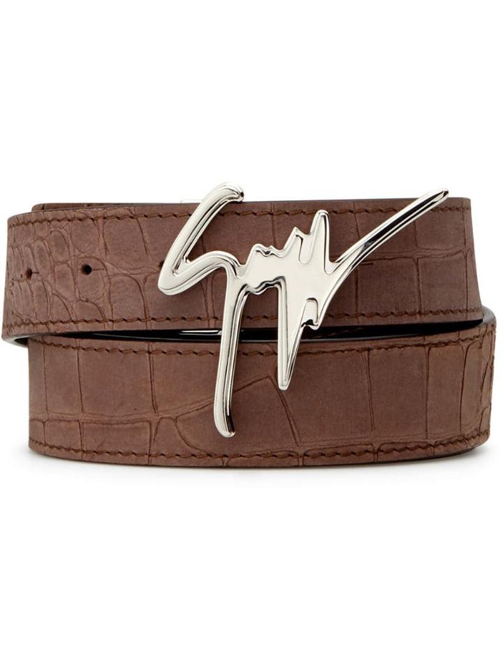Giuseppe Zanotti Giuseppe Logo Belt - Brown