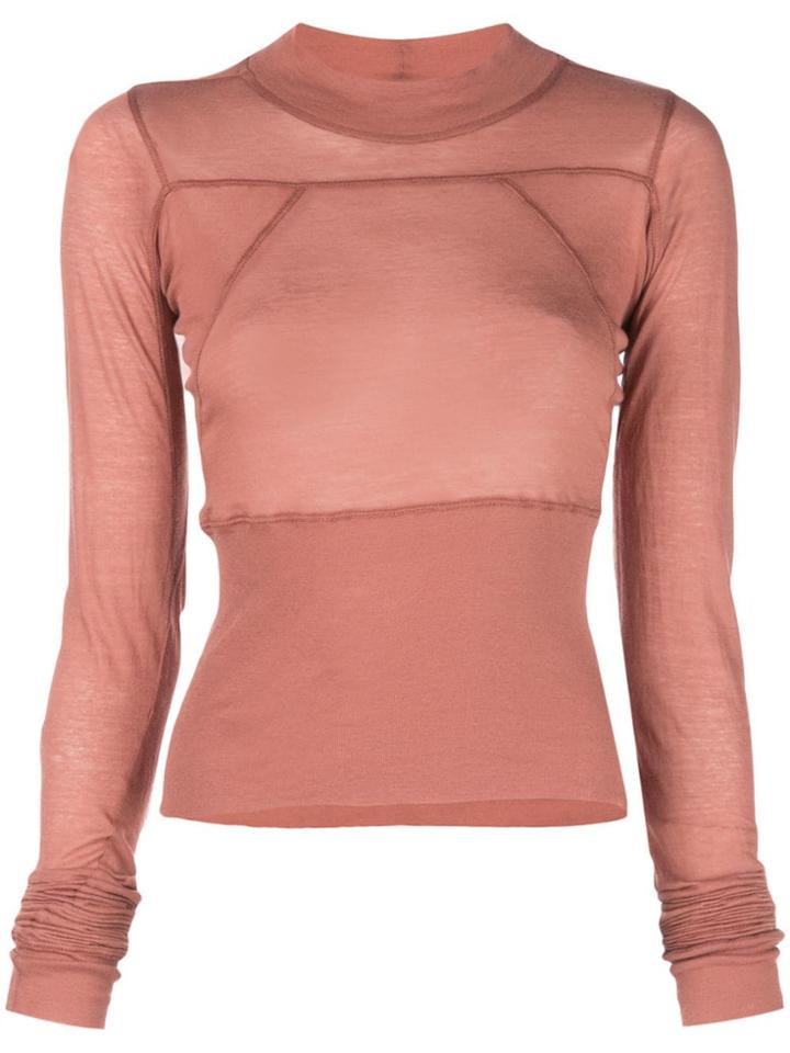 Rick Owens Cropped Plinth Top - Orange