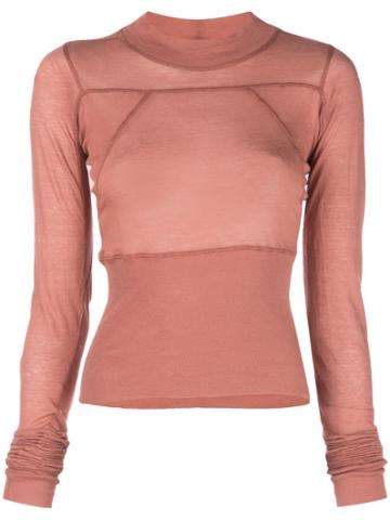Rick Owens Cropped Plinth Top - Orange