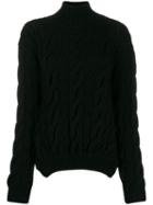Simone Rocha Cable Knit Sweater - Black