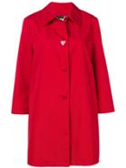 Love Moschino Heart Button Raincoat - Red