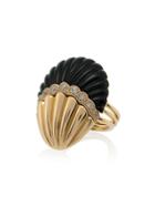 Yvonne Léon Shell Diamond Ring - Gold
