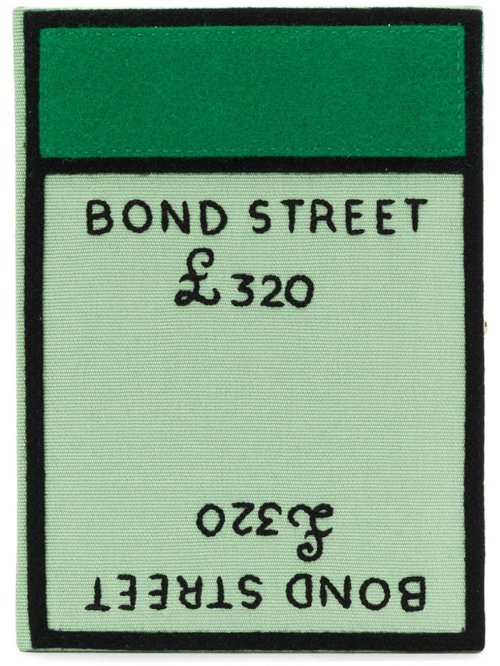 Olympia Le-tan Bond Street Clutch Bag - Green