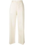 Undercover Wide Leg Tailored Trousers - White