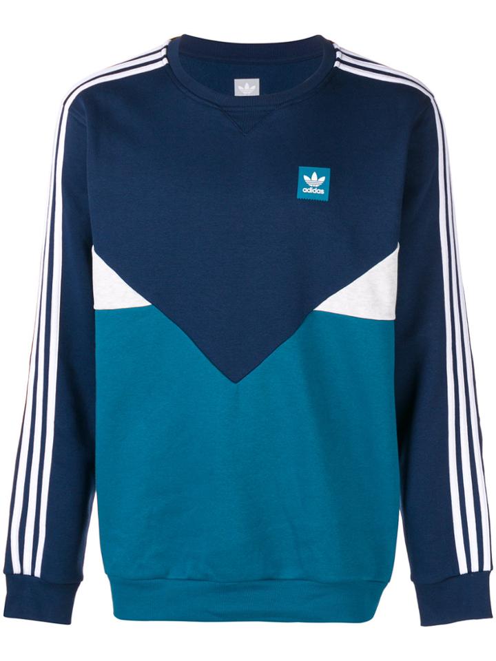 Adidas Premiere Crew Neck Sweatshirt - Blue