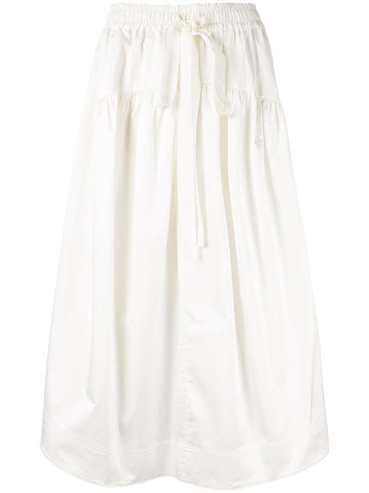 Lee Mathews Anya Circle Hem Skirt - White