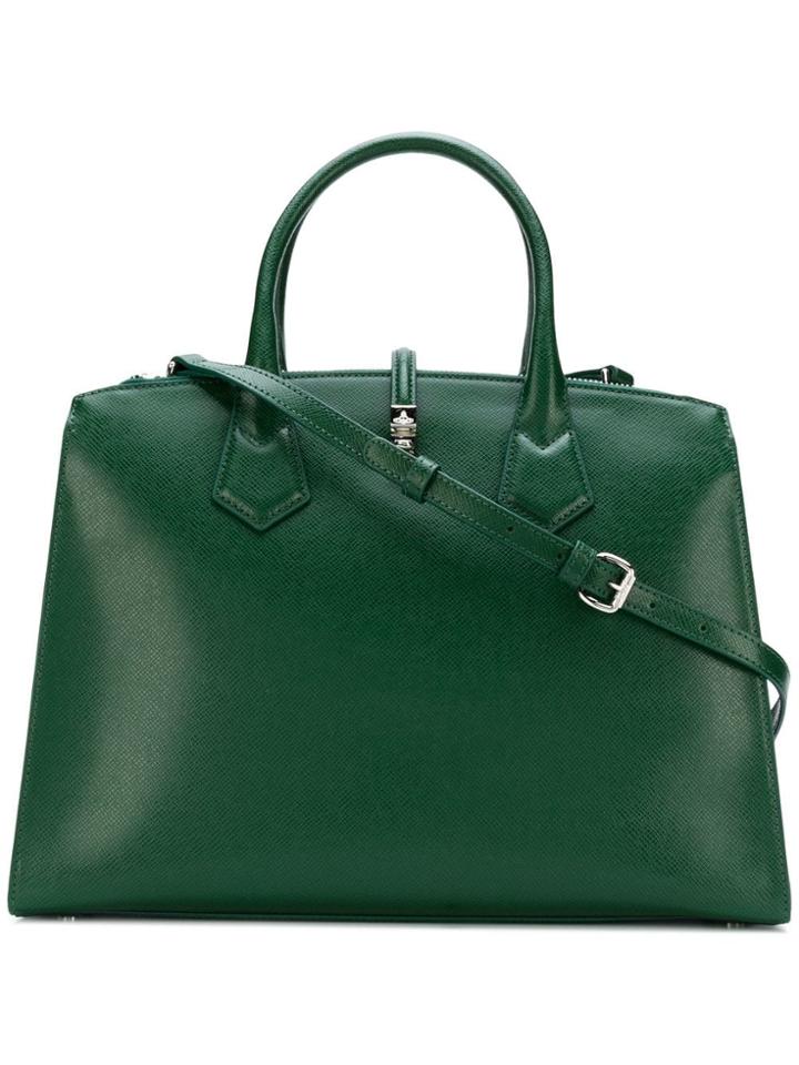 Vivienne Westwood Sofia Lock Closure Tote - Green