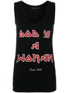Frankie Morello God Is A Woman Tank Top - Black