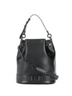 Salvatore Ferragamo Chain Bucket Bag - Black