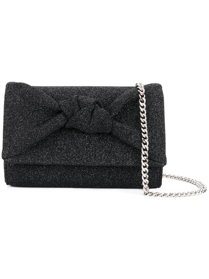 Giuseppe Zanotti Design Glitter Knot Detail Bag - Black