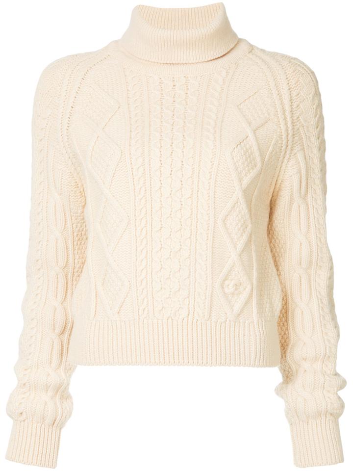 Chanel Vintage Fisherman Roll Neck Sweater - Nude & Neutrals