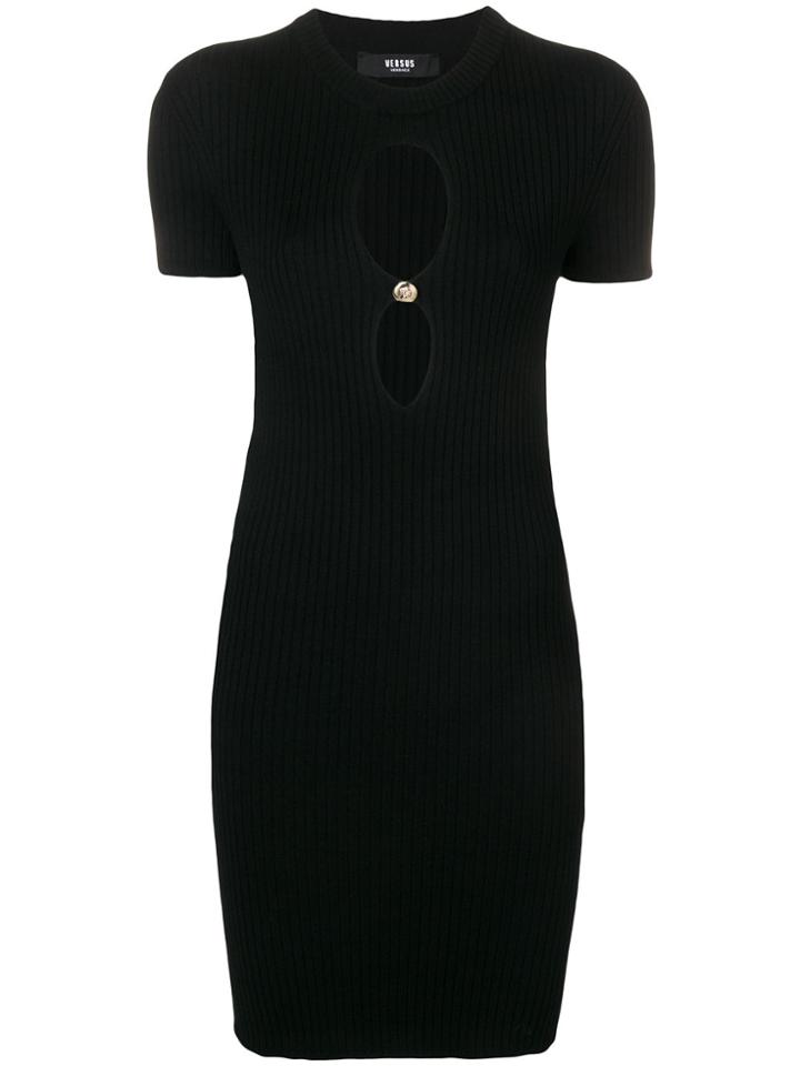 Versus Cut-out Knit Dress - Black