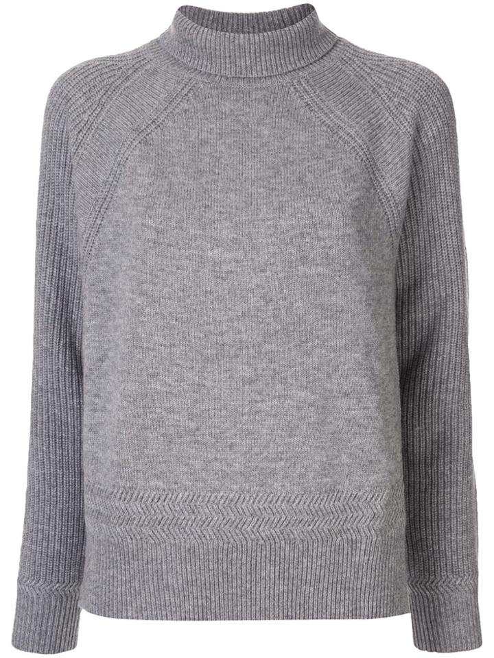 Paule Ka Ribbed Turtle Neck - Grey