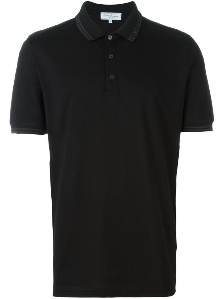 Salvatore Ferragamo Classic Polo Shirt - Black