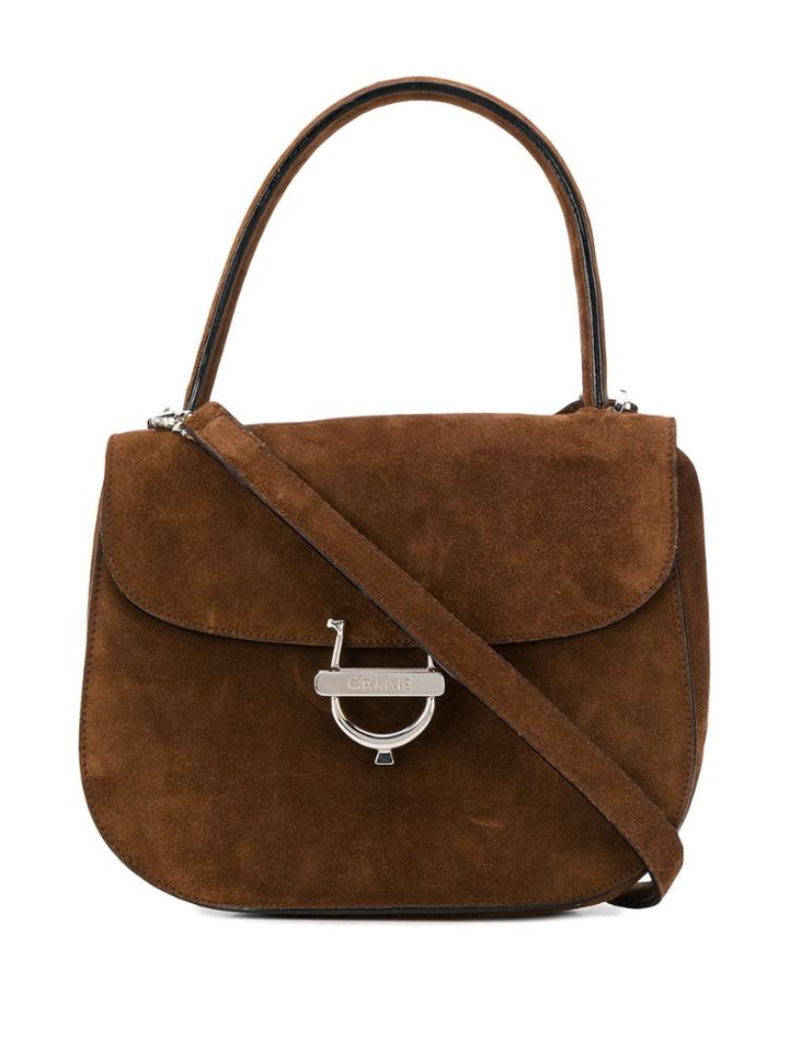 Céline Pre-owned 1980/1990's Top Handle Shoulder Bag - Brown