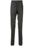 Brioni Drawstring Slim-fit Trousers - Grey