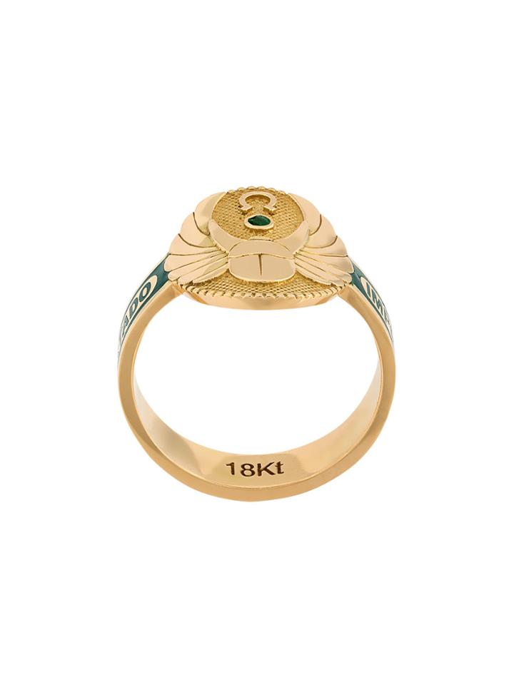 Foundrae Protection Cigar Ring - Metallic