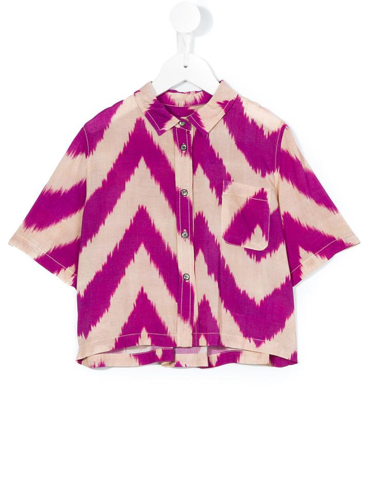 Morley - Freya Shirt - Kids - Viscose - 4 Yrs, Pink/purple