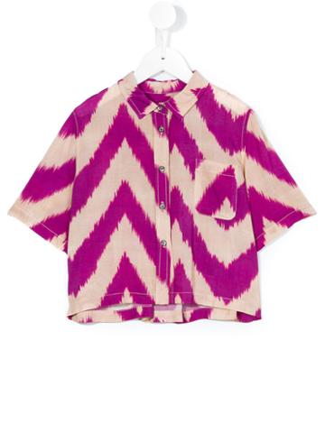 Morley - Freya Shirt - Kids - Viscose - 4 Yrs, Pink/purple