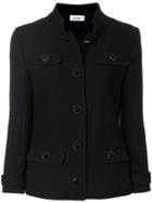 Courrèges Fitted Button-down Jacket - Black
