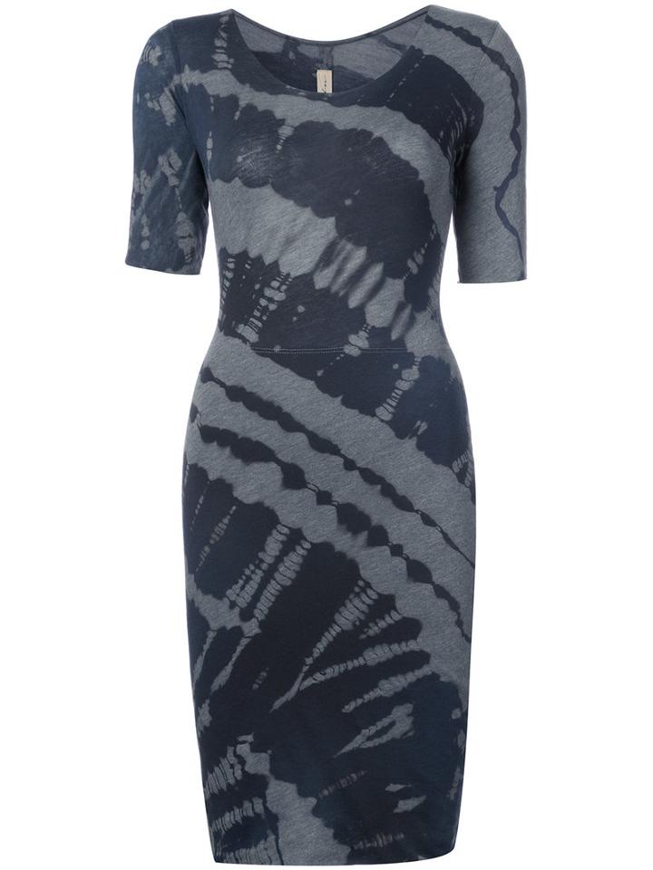 Fitted Tie-dye Dress - Women - Cotton/polyester - 3, Grey, Cotton/polyester, Raquel Allegra