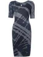 Fitted Tie-dye Dress - Women - Cotton/polyester - 3, Grey, Cotton/polyester, Raquel Allegra